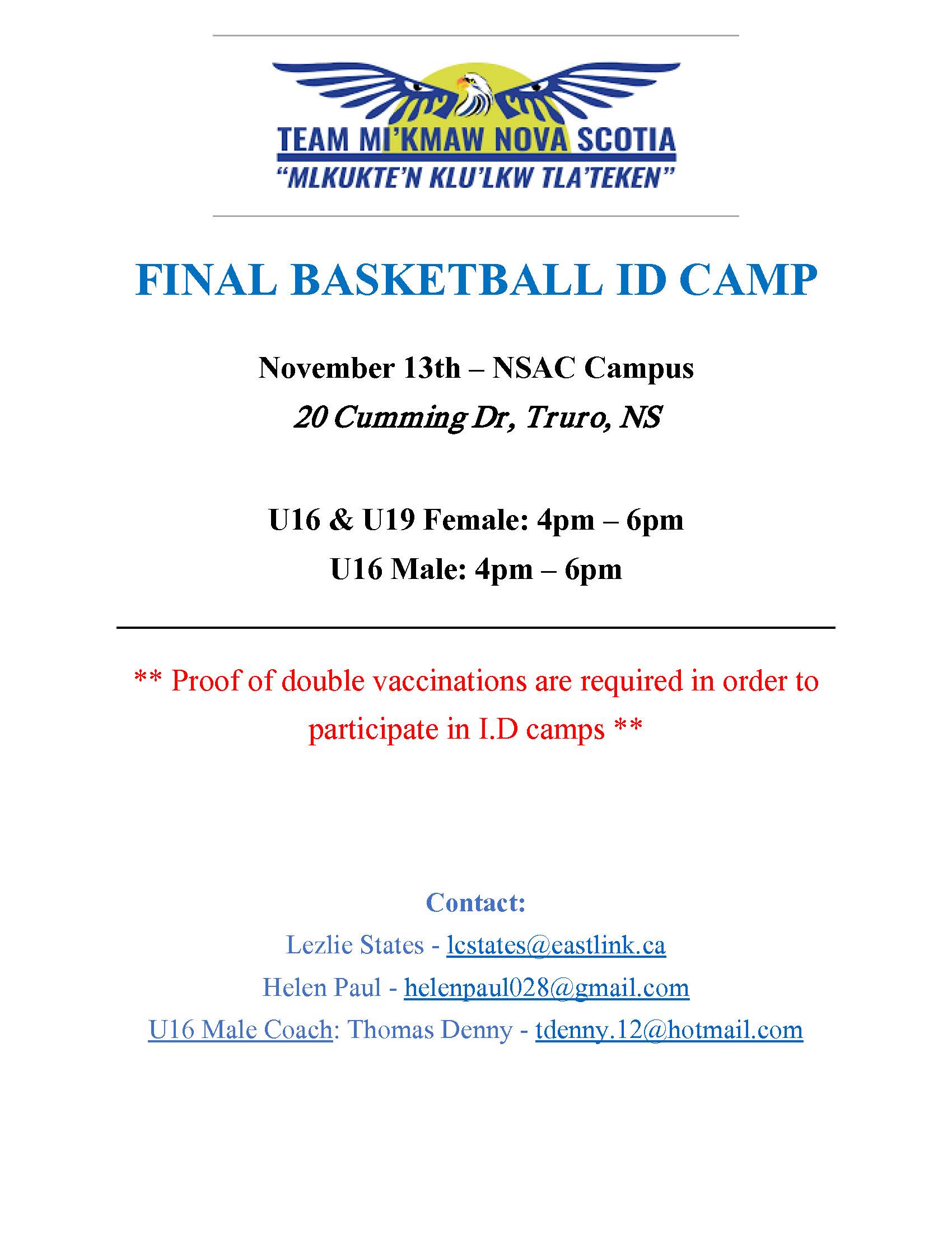 Final Basketball ID Camps - Nov
